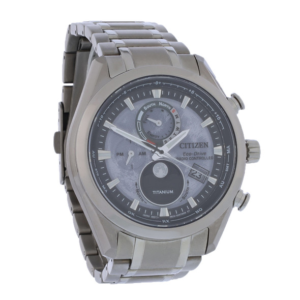 Citizen Eco-Drive Tsuki-Yomi A-T Men's Titanium Chronograph Watch BY1010-57H