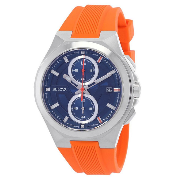 Bulova Marc Anthony Maquina Collection Men's Quartz Blue Dial Watch 96B407