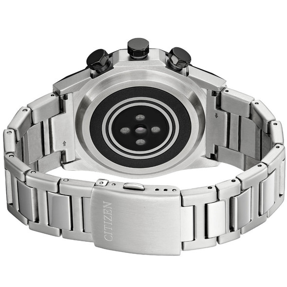 Citizen Men's CZ Smart Hybrid Black Dial Stainless Steel Watch JX2006-52E