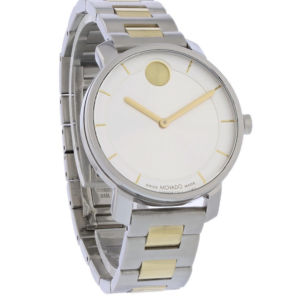 Movado Bold Access Women's Two-Tone Stainless Silver Dial Quartz Watch 3600965
