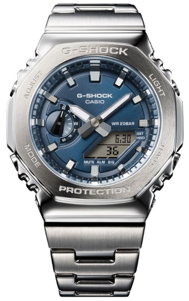 Casio G Shock Steel Navy Blue GM2110 Series Casioak Watch GM2110D-2B
