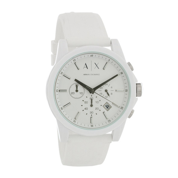Armani Exchange Snow Men's Chronograph White Dial Quartz Watch AX1325