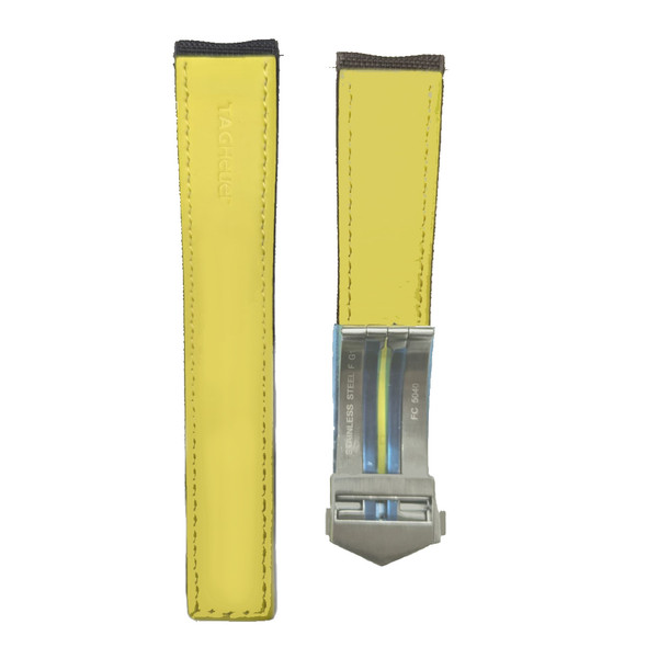 Tag Heuer Aquaracer 20mm Black & Yellow Fabric Strap FC6362