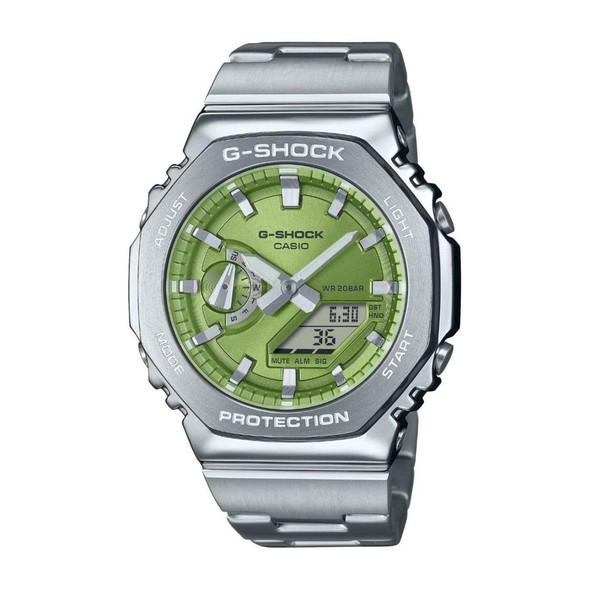 Casio G-Shock G-Steel 2100 Series Men's Green Dial Quartz Watch GM2110D-3A