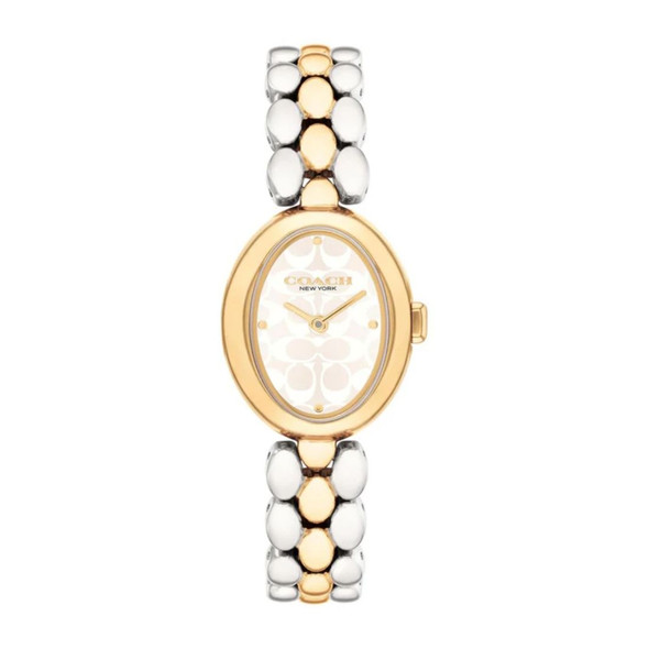 Coach Sammy Women's Two-Tone Silver White Dial Quartz Watch 14504419