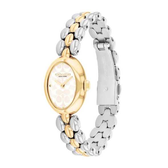 Coach Sammy Women's Two-Tone Silver White Dial Quartz Watch 14504419