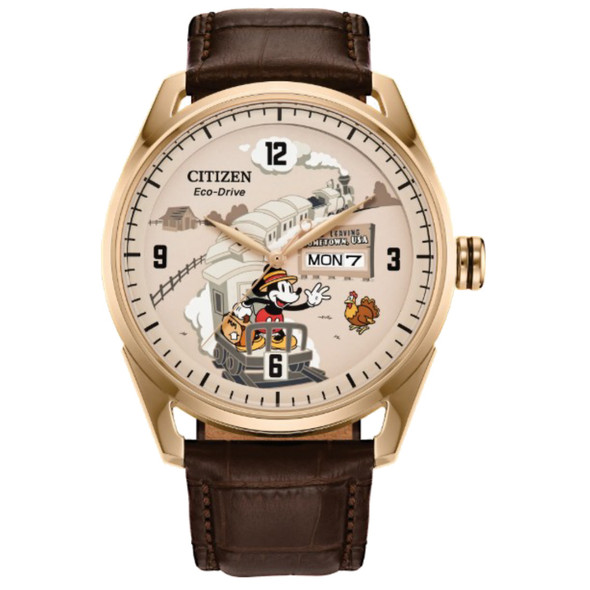 Citizen Eco-Drive Disney Mickey Mouse Gold-Tone Men's Watch AW0088-04W