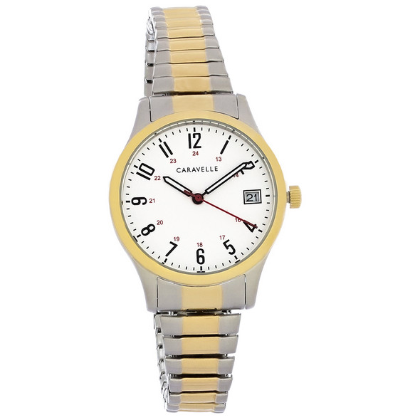 Caravelle By Bulova Two-Tone Stainless Women's Quartz Watch 45M111