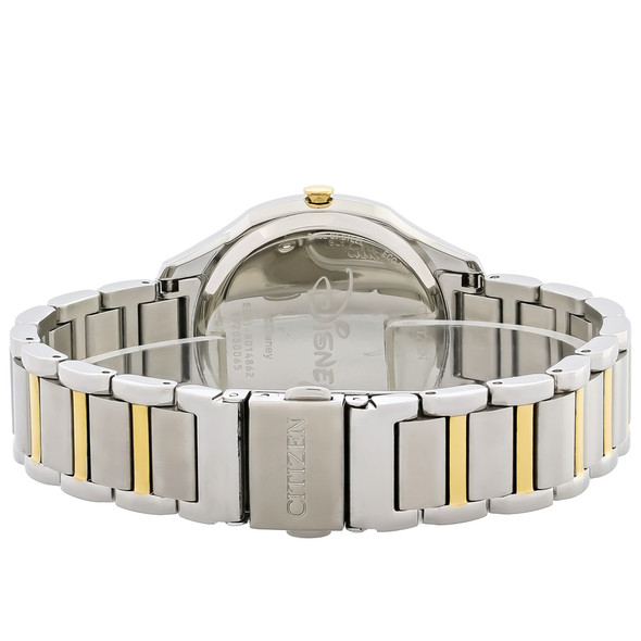 Citizen Eco-Drive Falling Mickey & Minnie Women's Two Tone Watch EM0754-59W