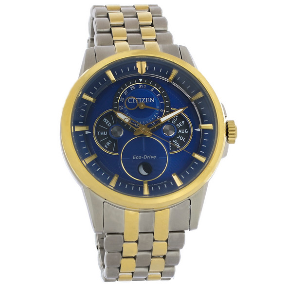 Citizen Eco-Drive Men's Calendrier Moon Phase Multifunction Watch - BU0054-52L