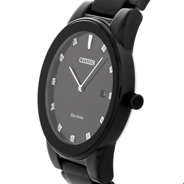 Citizen Eco-Drive Men's Axiom Series Diamond Black Ion Watch - AU1065-58G