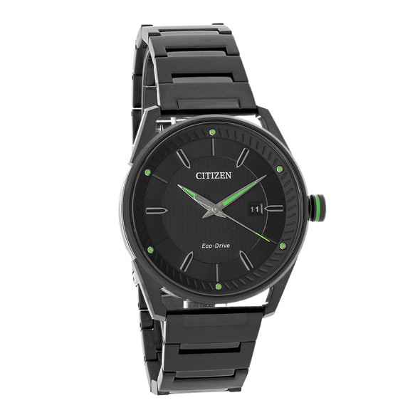 Citizen Eco-Drive Men's DRV CTO  Black ION Plated Stainless Watch - BM6985-55E