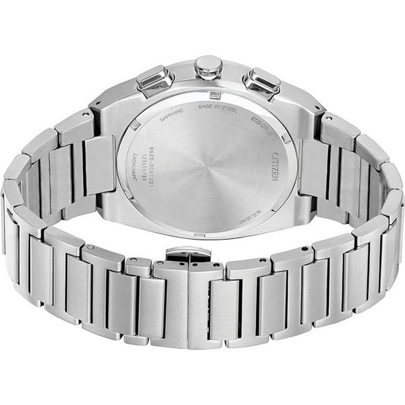 Citizen Axiom Eco-Drive Men's Black Dial Stainless Steel Watch - CA4580-50E
