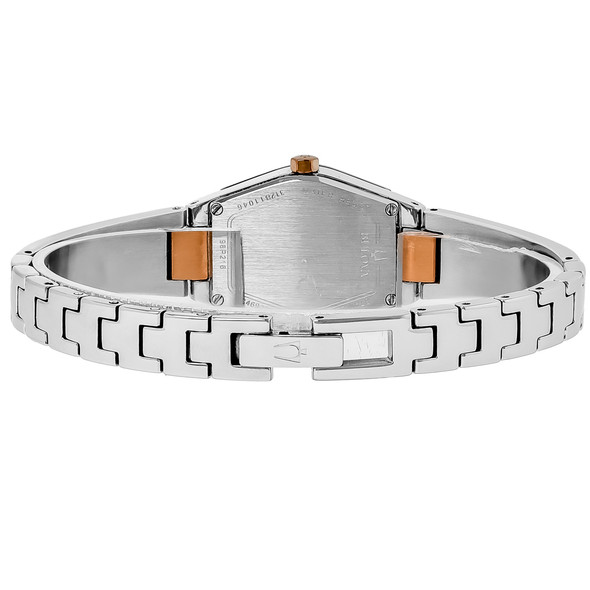 Bulova Gemini Women's Bangle Two-Tone Stainless Diamond Quartz Watch - 98P216