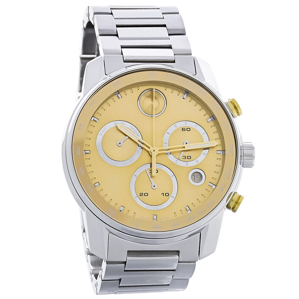 Movado Bold Verso Men's Two Tone Stainless Chronograph Quartz Watch - 3600907