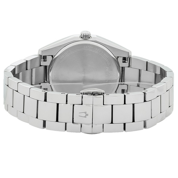 Bulova Surveyor Diamond Women's Stainless Steel Quartz Watch - 96P229