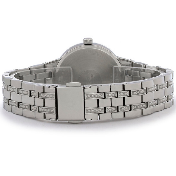 Bulova Women's Phantom Blue Dial Stainless Steel Crystal Quartz Watch - 96L276