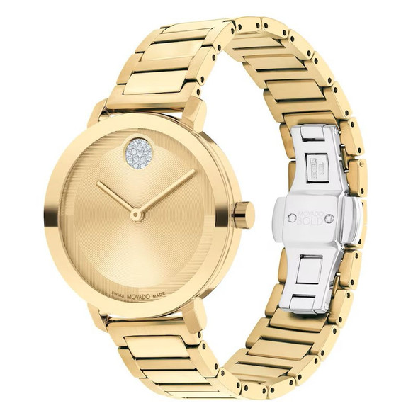 Movado Women's Bold Evolution 2.0 Quartz Gold Dial Watch  - 3601106
