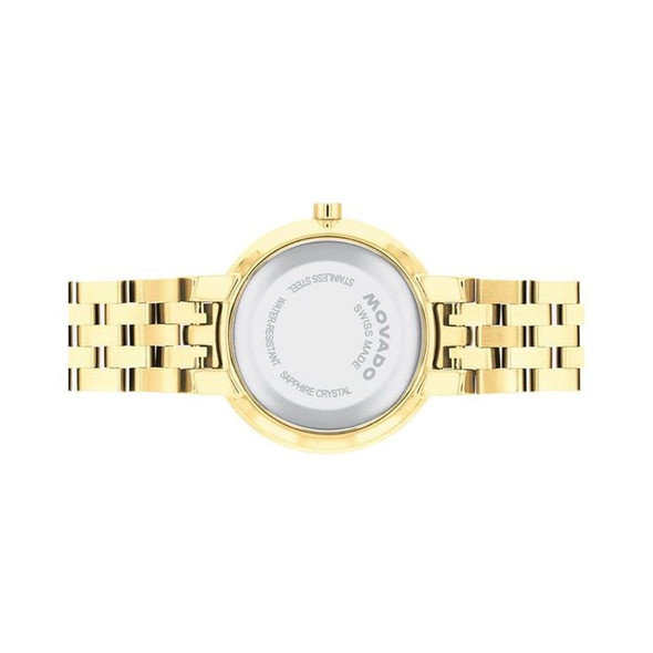 Movado Museum Classic Women's Gold Dial Quartz Watch - 0608009
