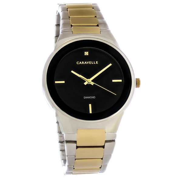 Caravelle By Bulova Men's Two Tone Stainless Steel Quartz Watch - 45D107