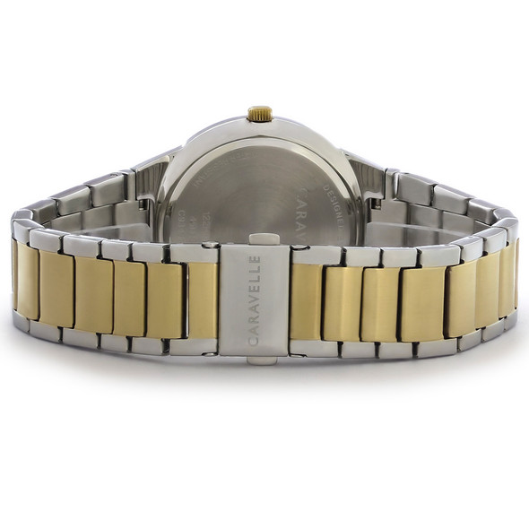 Caravelle By Bulova Men's Two Tone Stainless Steel Quartz Watch - 45D107