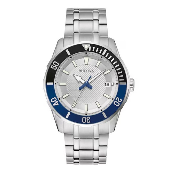 Bulova 42mm Stainless Steel Bracelet Men's Quartz Watch - 98B441