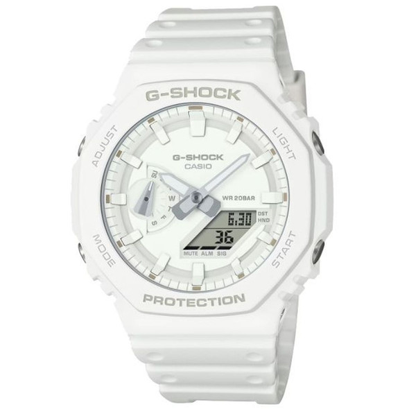 Casio G-SHOCK 2100 Series Men's Quartz White Dial Watch - GA2100-7A7