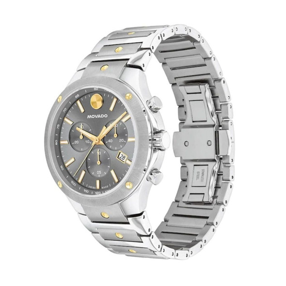 Movado SE Men's Chronograph Grey Dial Quartz Watch 0607965