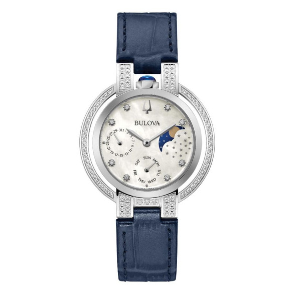 Bulova Rubaiyat Women's White Mother of Pearl Dial Quartz Watch 96R237