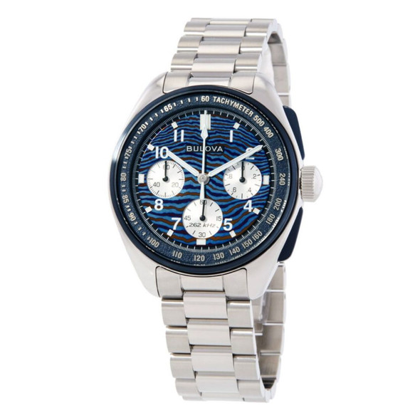 Bulova Lunar Pilot Men's Chronograph Blue Dial Quartz Watch 98A329