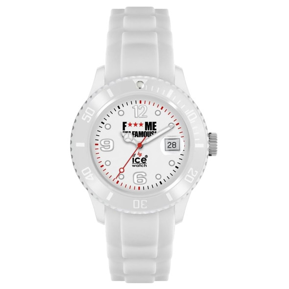 Ice-Watch F* Me I'M Famous Unisex Quartz White Silicone Watch FM.SI.WE.BB.S.11