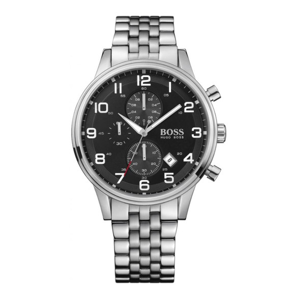 Hugo Boss Aeroliner Men's Black Dial Quartz Chronograph Watch 1512446
