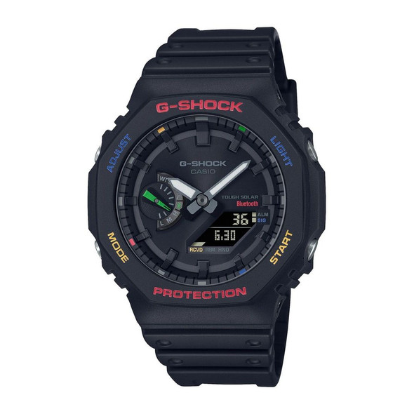 Casio G-Shock Analog-Digital 2100 Series Black Resin Watch GAB2100FC-1A