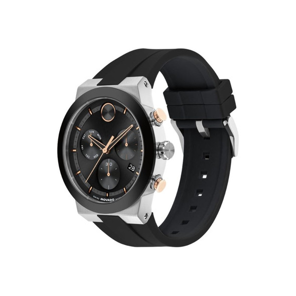 Movado BOLD Fusion Men's Black Dial Chronograph Quartz Watch 3601330