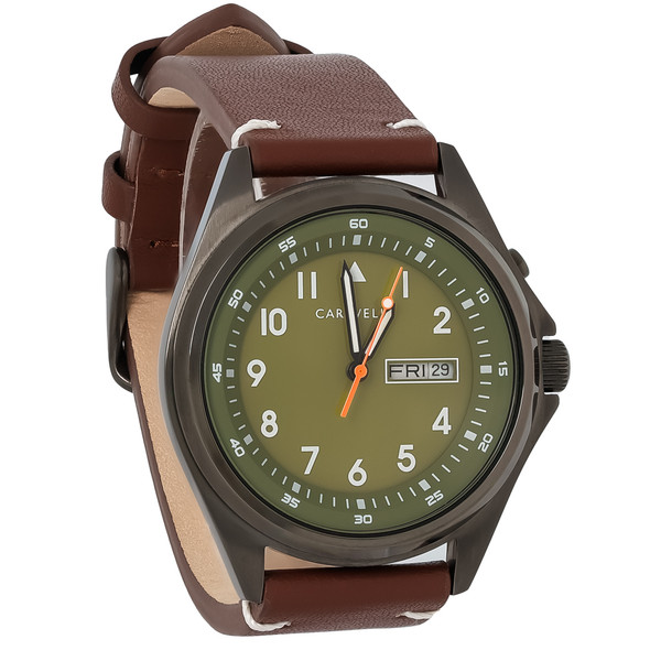 Caravelle By Bulova Men's Gunmetal ION PVD Quartz Watch 45C119