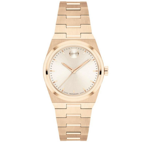 Movado BOLD Quest Mini Women's Rose Gold-Tone Quartz Watch - 3601293