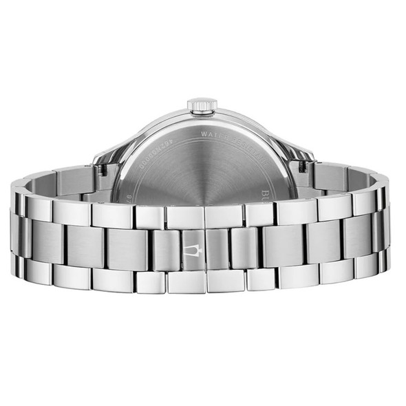 Bulova Men's Silver Dial Stainless Steel Quartz Watch 96B451