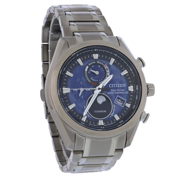 Citizen Tsuki-yomi A-T Men's Eco-Drive Chronograph Watch BY1010-57L