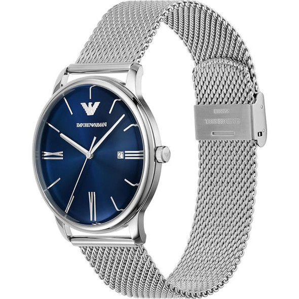 Emporio Armani Minimalist Men's Blue Dial Quartz Watch AR11571