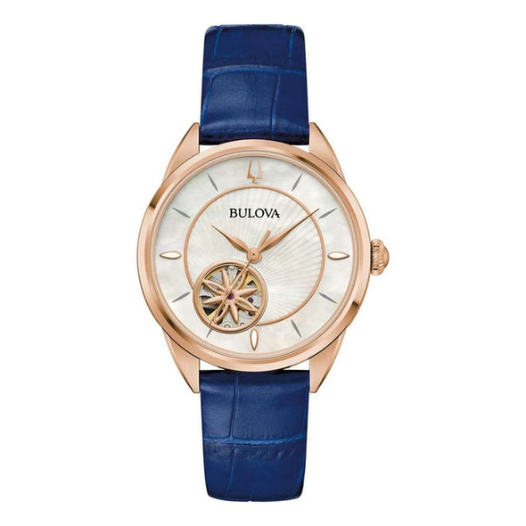 Bulova Sutton Women's Mother of Pearl Dial Automatic Watch 97L180