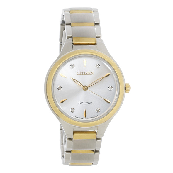 Citizen Eco-Drive Women's Corso Stainless Steel Diamond Watch FE2104-50A