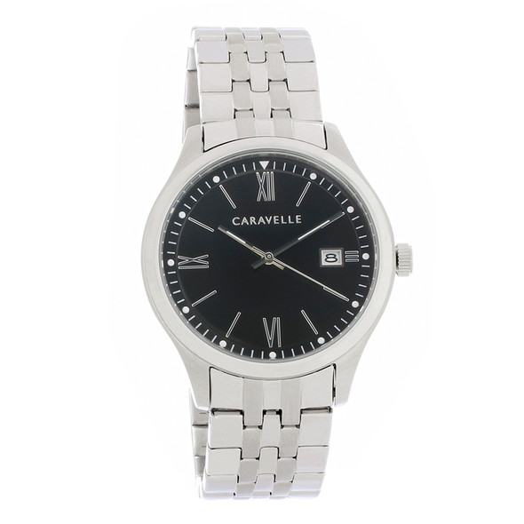 Caravelle By Bulova Men's Stainless Steel Quartz Watch 43B158