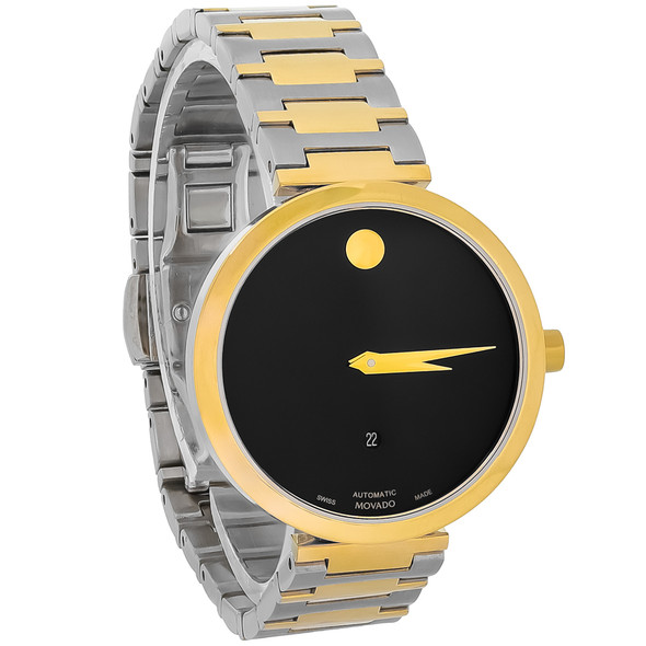 Movado Museum Classic Ladies 2-Tone PVD Stainless Automatic Watch 0607679