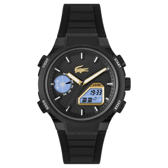 Lacoste Men's LC33 Chronograph Black Dial Quartz Watch 2011435