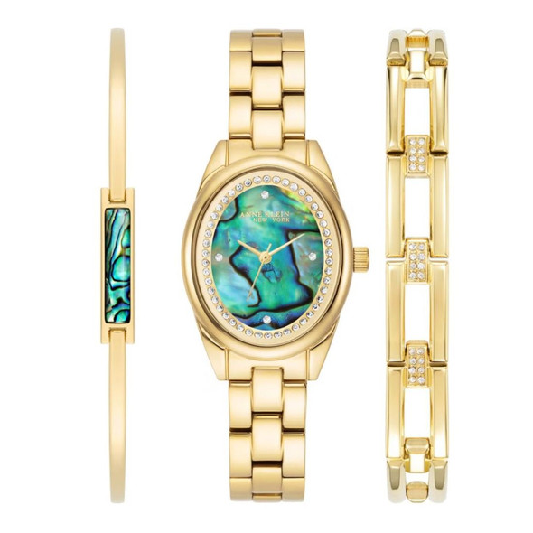 Anne Klein Women's New York Abalone Dial Quartz Watch 12-7792ABST