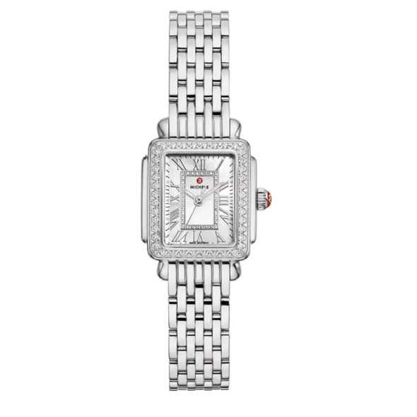 Michele Women's Deco Madison Mini White MOP Dial Quartz Watch MWW06D000171