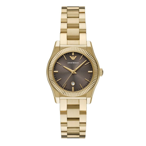 Emporio Armani Women's Federica Brown Dial Quartz Watch AR11700