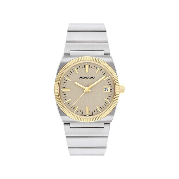 Movado Unisex Heritage Series Ondoplan Warm Grey Dial Quartz Watch 3650216