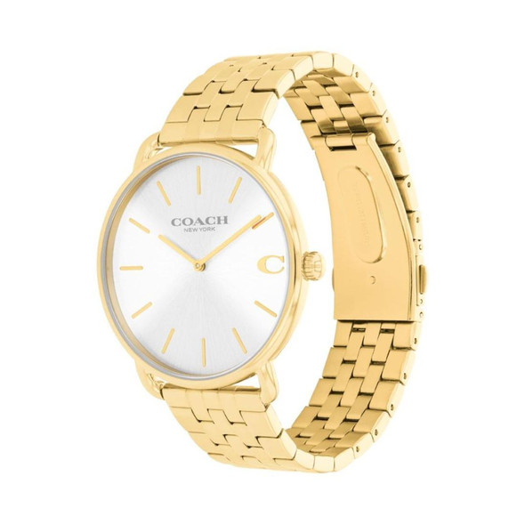 Coach Unisex Elliot Gold-Tone Quartz Watch 14602747