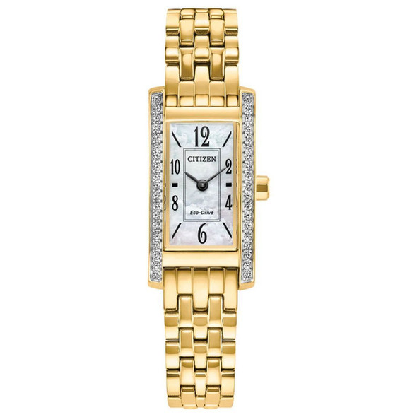 Citizen Petite Palidoro Women's Gold Stainless Steel Quartz Watch EG7112-59D